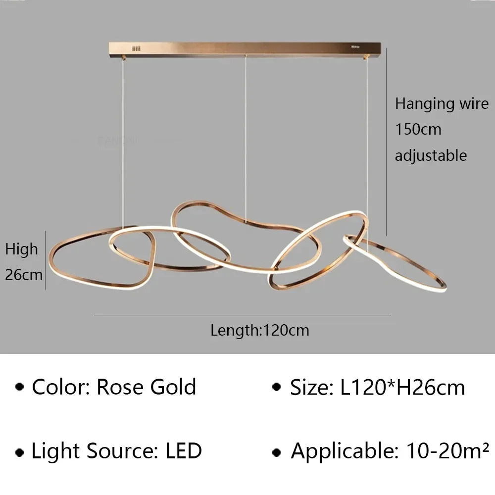 suspension post-moderne pour décoration intérieure de luxe