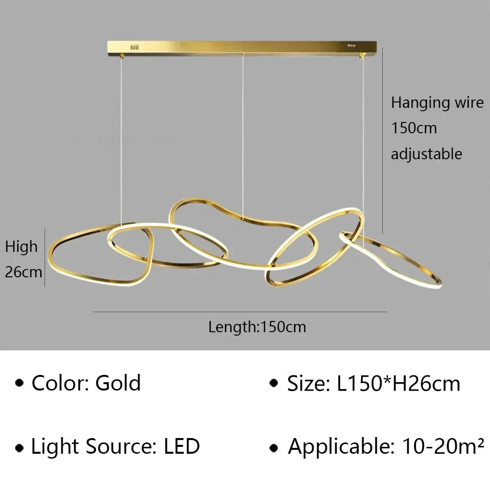 suspension post-moderne pour décoration intérieure de luxe