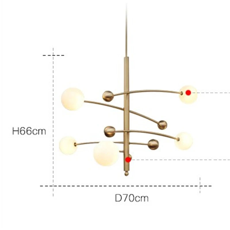 suspension postmoderne en forme de haricot magique design créateur