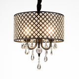 suspension rétro en cristal pour éclairage décoratif élégant