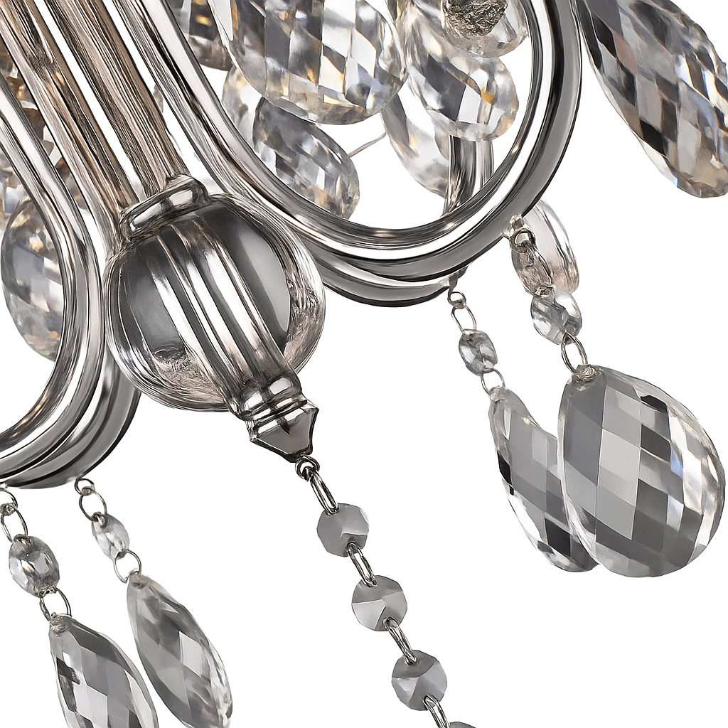 suspension rétro en cristal pour éclairage décoratif élégant