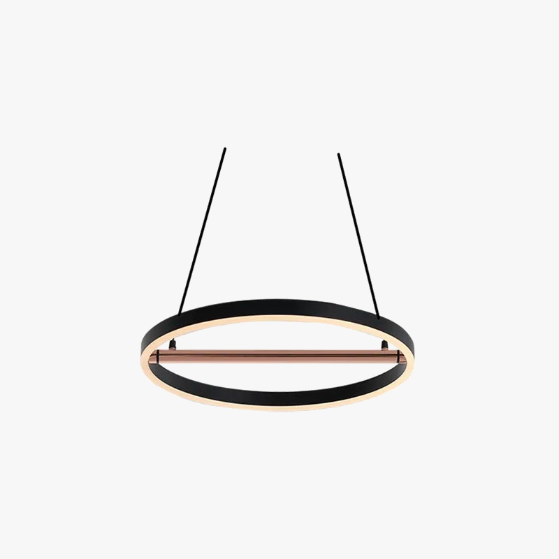 suspension rétro en fer avec bande led pour éclairage intérieur