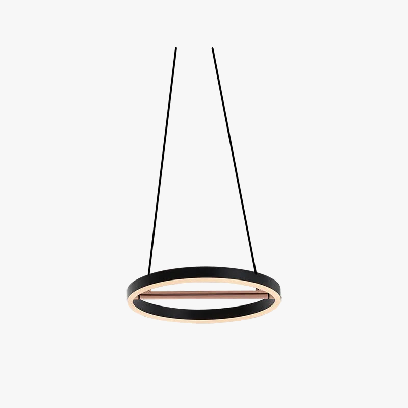 suspension rétro en fer avec bande led pour éclairage intérieur