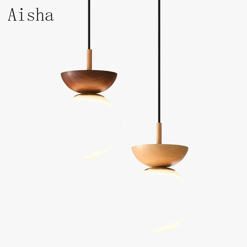 suspension rétro en forme de bûche style nordique décoratif intérieur