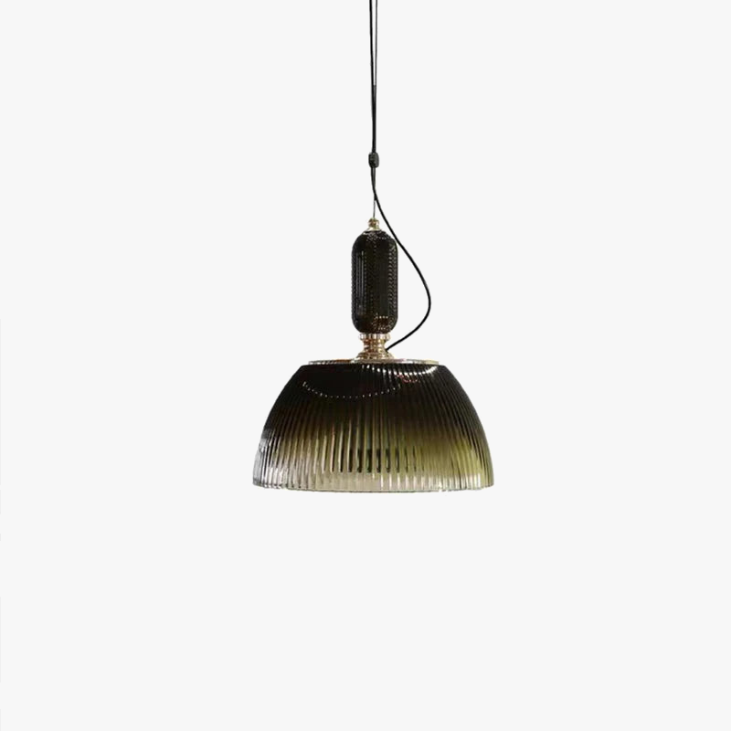 suspension rétro en verre pour éclairage moderne et chaleureux