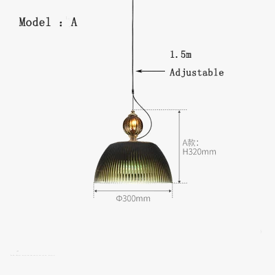 suspension rétro en verre pour éclairage moderne et chaleureux