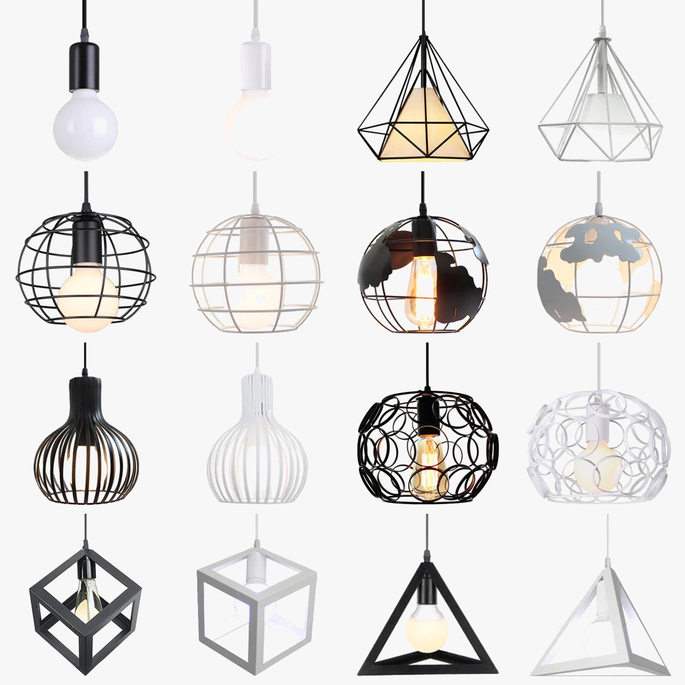suspension rétro industrielle style loft vintage pour intérieur
