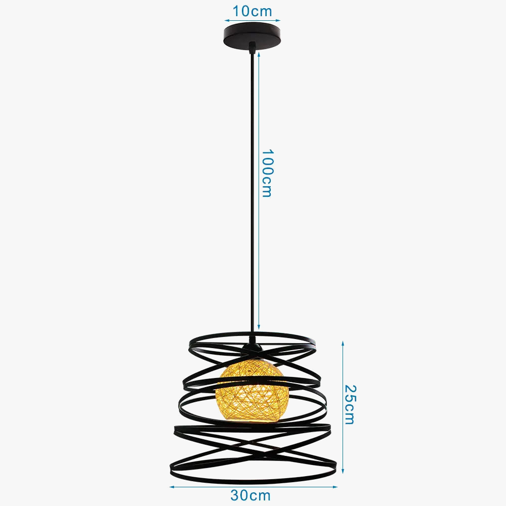 suspension rétro industrielle style loft vintage pour intérieur