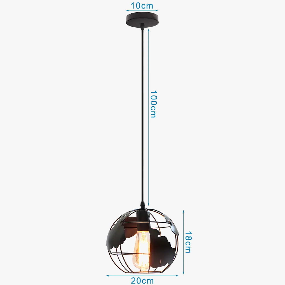 suspension rétro industrielle style loft vintage pour intérieur