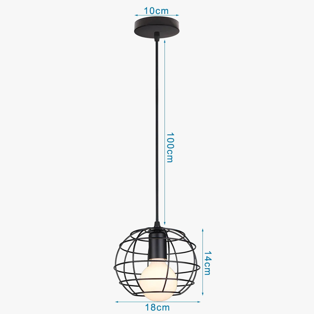 suspension rétro industrielle style loft vintage pour intérieur