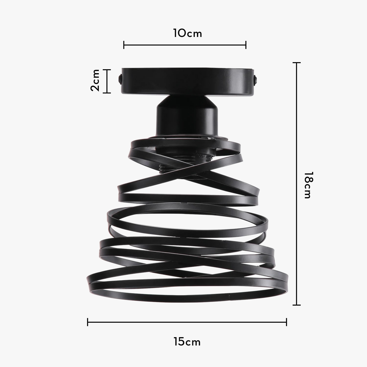 Suspension rétro moderne abat-jour tourbillon éclairage