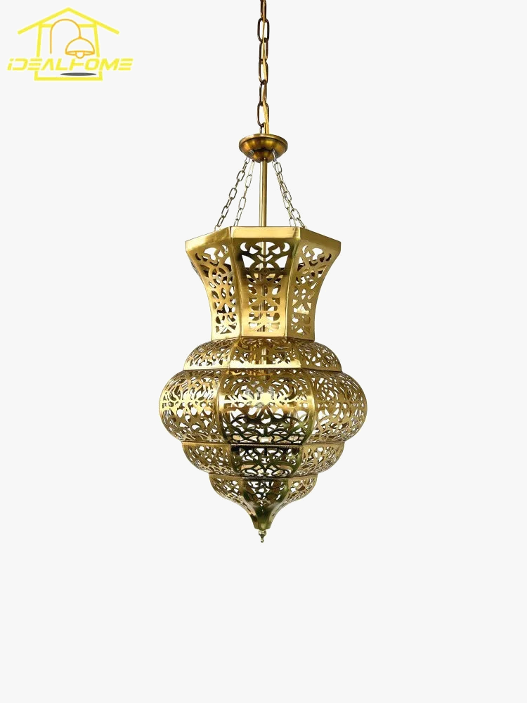 suspension rétro sculptée marocaine en style exotique