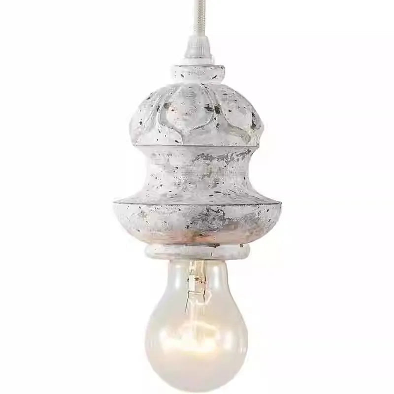 suspension rétro style rural imitation bois pour intérieur