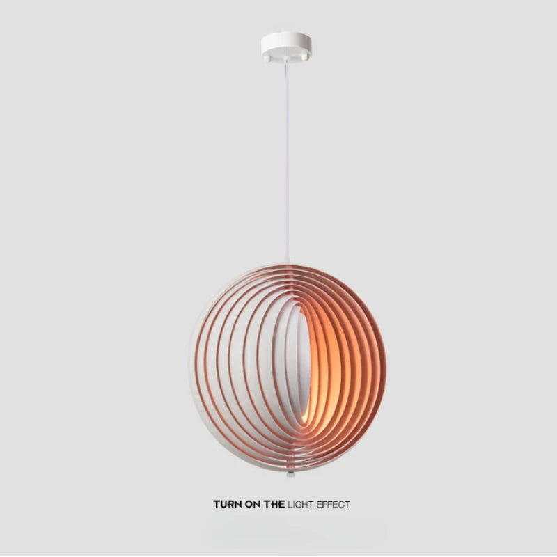 suspension ronde à led décorative en forme de boule