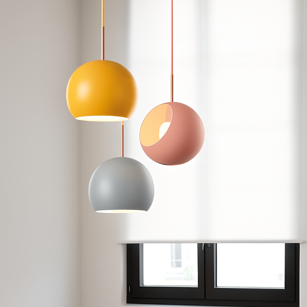 Suspension rotative moderne en forme d'araignée pour loft industriel