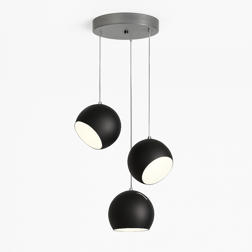 Suspension rotative moderne en forme d'araignée pour loft industriel