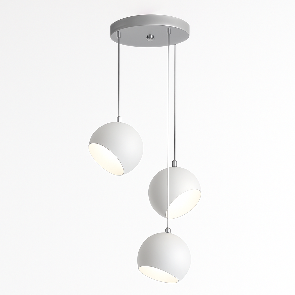 Suspension rotative moderne en forme d'araignée pour loft industriel