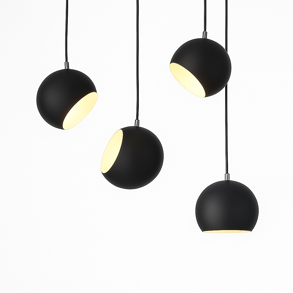 Suspension rotative moderne en forme d'araignée pour loft industriel