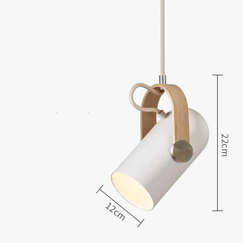 Suspension rotatives projecteurs modernes lampes suspendues en métal décor à la maison chambre salon salle à manger éclairage intérieur peinture en bois