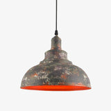 Suspension rustique style cuivre industriel vieilli