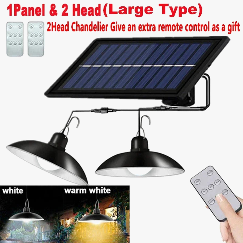 suspension solaire extérieure lampe led étanche avec télécommande décorative