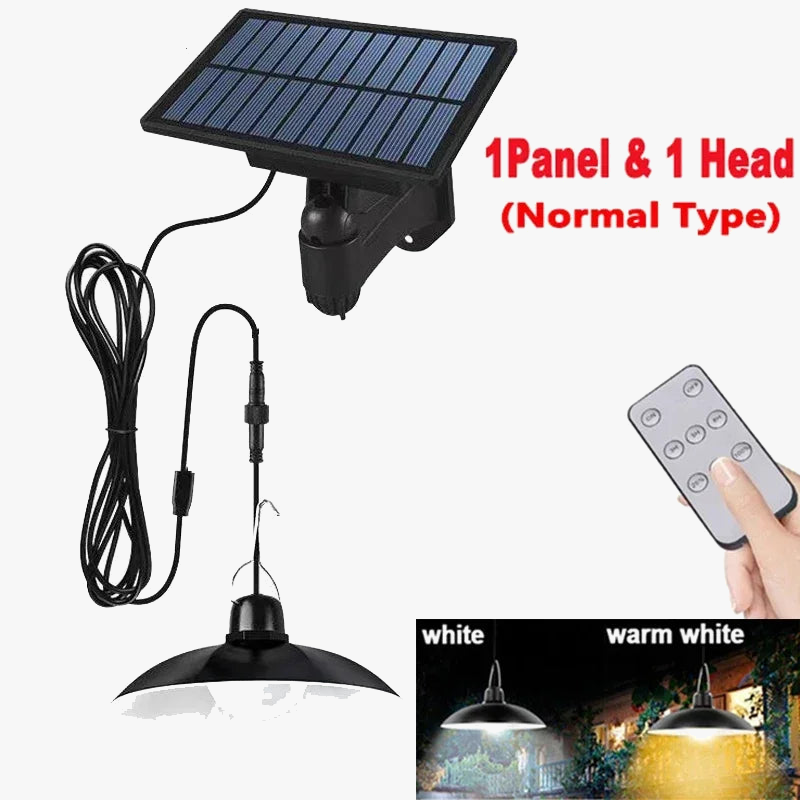 suspension solaire extérieure lampe led étanche avec télécommande décorative