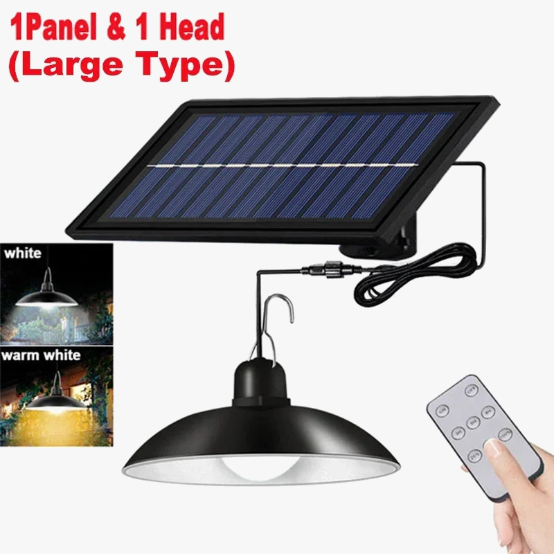 suspension solaire extérieure lampe led étanche avec télécommande décorative