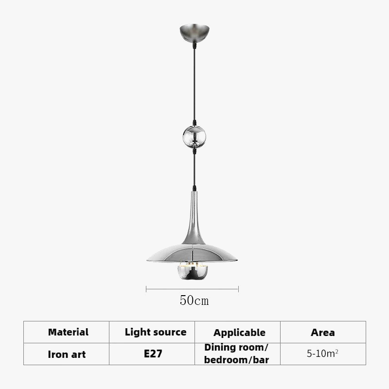 suspension soucoupe volante design pour espaces commerciaux et bars