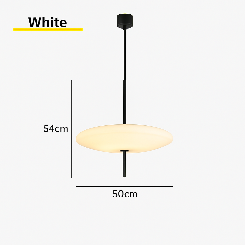 Suspension soucoupe volante modernes noires/blanches