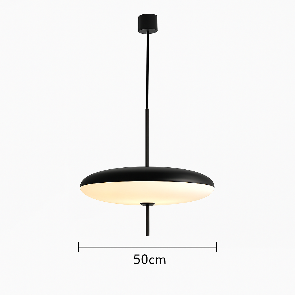 Suspension soucoupe volante modernes noires/blanches