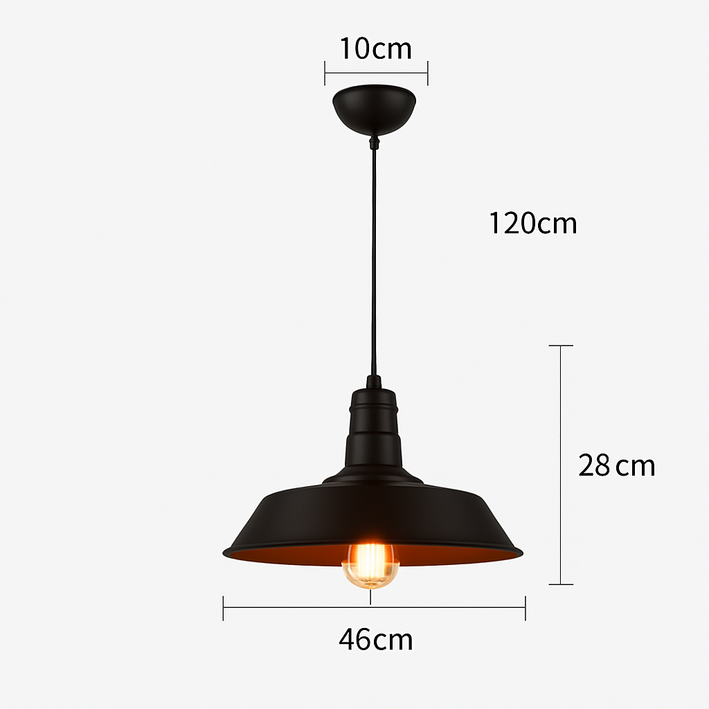 suspension style industriel rétro nordique pour bar loft