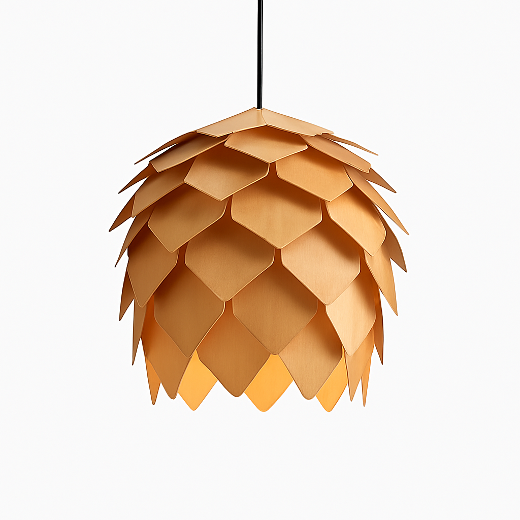 suspension style pays américain en bois design nordique