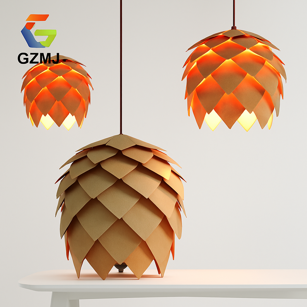 suspension style pays américain en bois design nordique