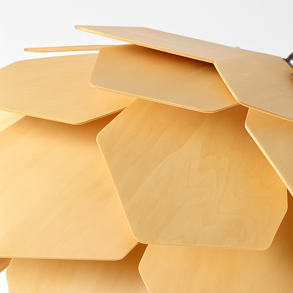 suspension style pays américain en bois design nordique