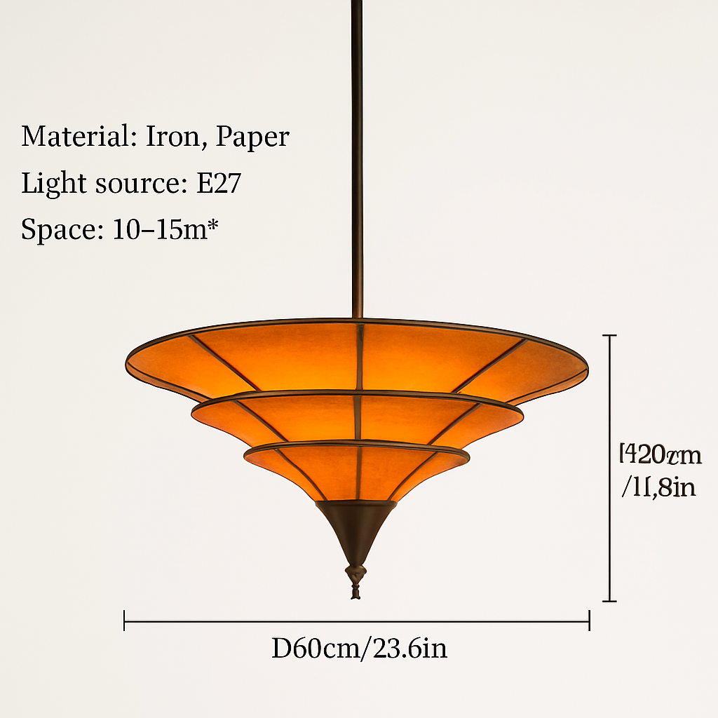 suspension style vintage wabi-sabi d'asie du sud-est