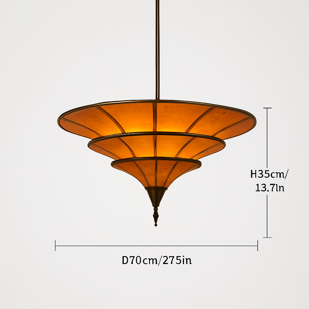 suspension style vintage wabi-sabi d'asie du sud-est