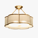 Suspension ou plafonnier en verre de cuivre E27 lampe à LED montée au plafond pour salon allée chambre Lampara luminaire intérieur