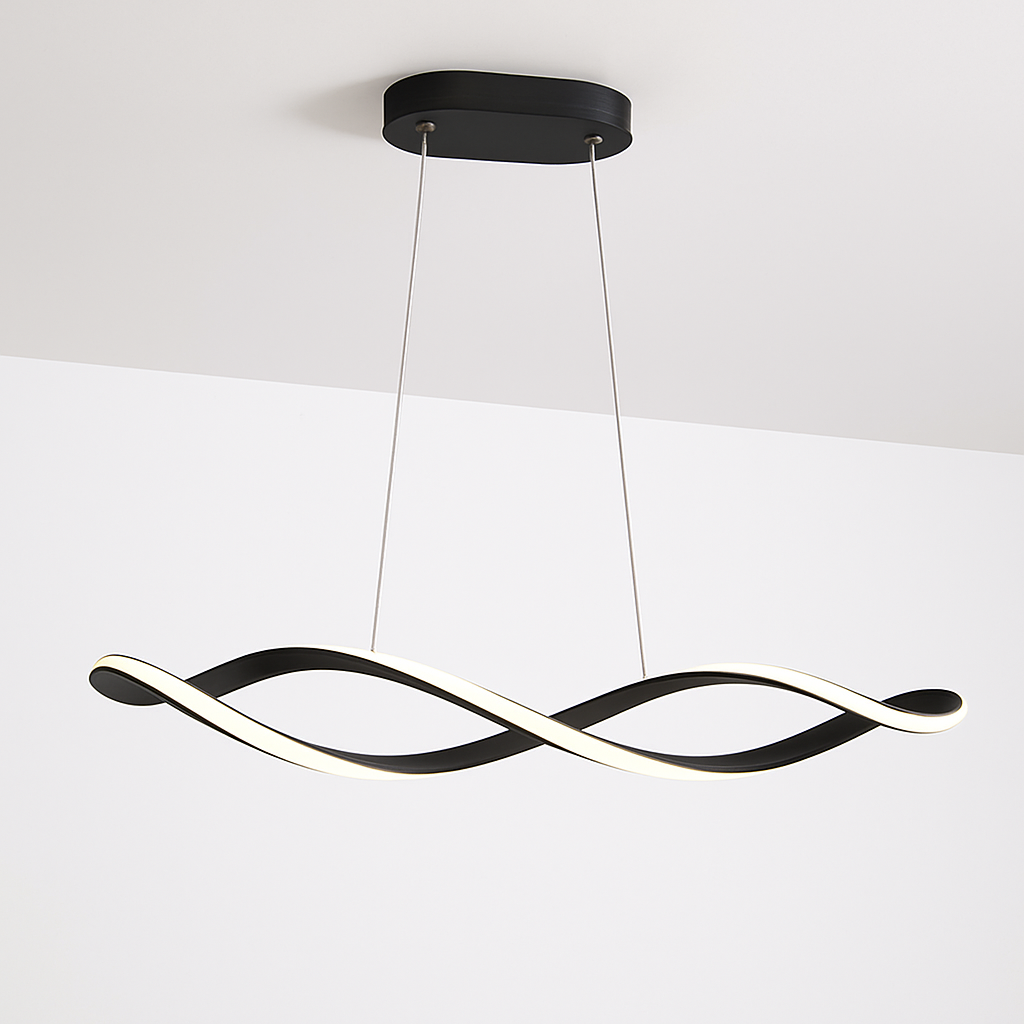 Suspension Suspension LED Lustres LED modernes pour salle à manger salon chambre L92cm Or / Chrome / Noir Télécommande / Contrôle APP