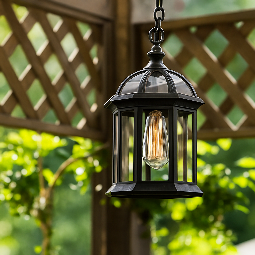 suspension étanche pour extérieur jardin balcon allée