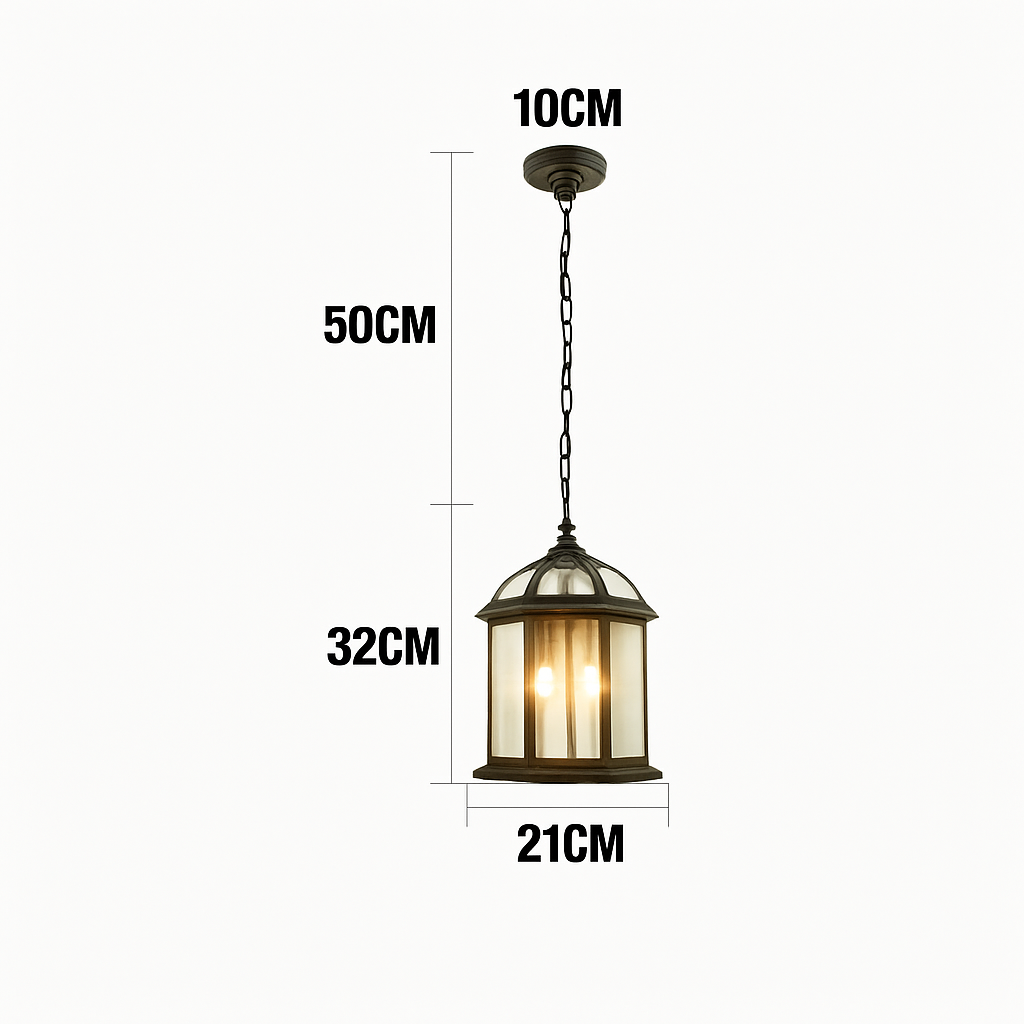 suspension étanche pour extérieur jardin balcon allée
