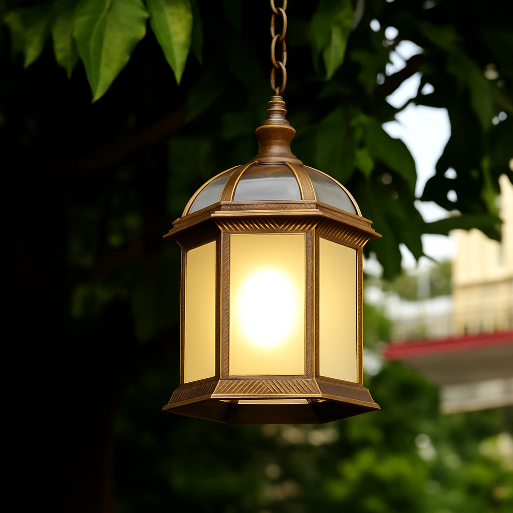 suspension étanche pour extérieur jardin balcon allée