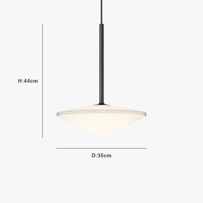 suspension tempo design en verre pour espace moderne