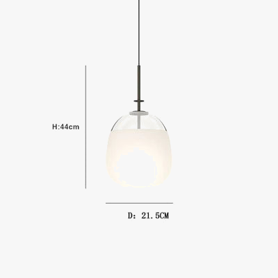 suspension tempo lampe en verre pour restaurant et hôtel
