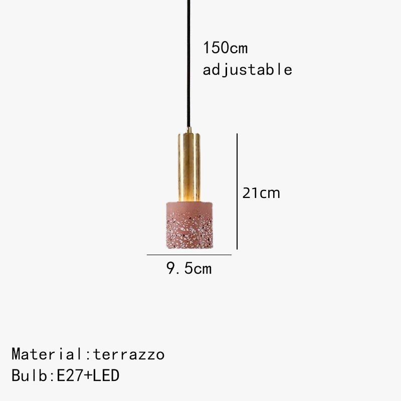 suspension terrazzo design pour intérieur moderne et élégant