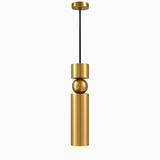 suspension tube doré pour luminaires modernes et élégants