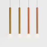 suspension tube led design moderne pour cuisine et bar