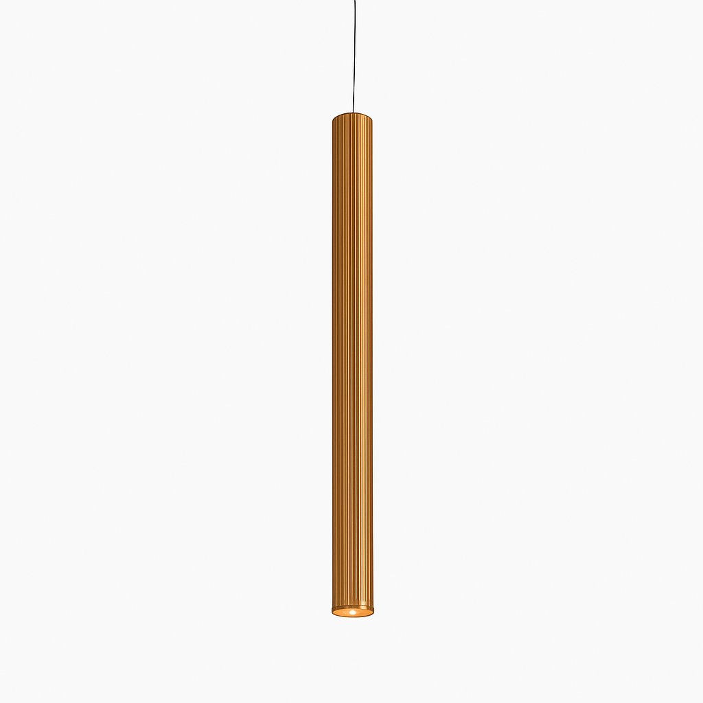 suspension tube led design moderne pour cuisine et bar