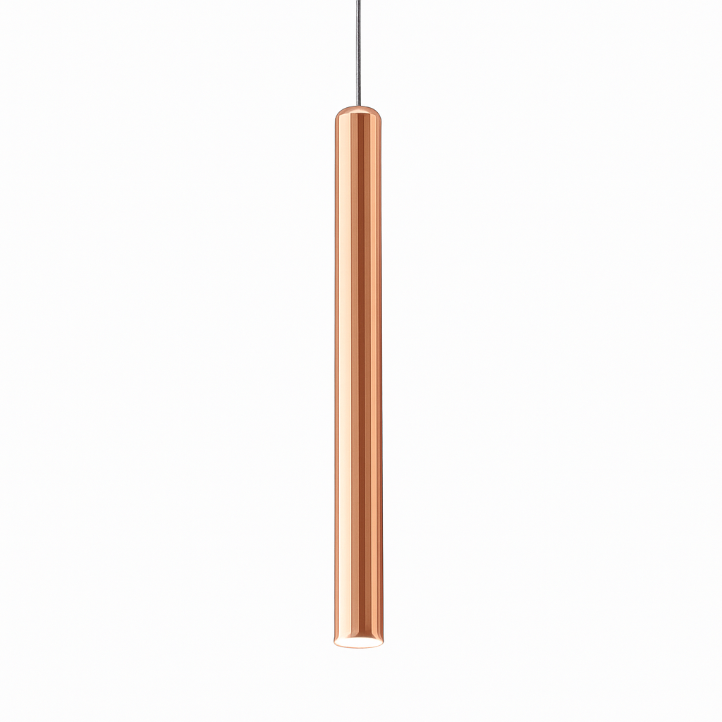 suspension tube led design moderne pour cuisine et bar