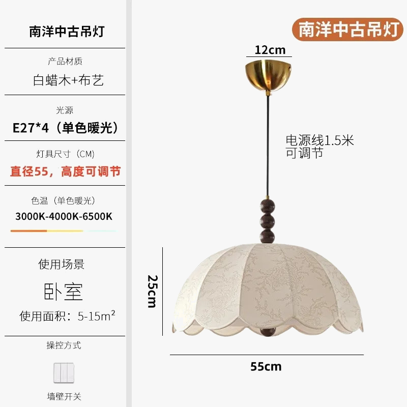 suspension vintage chinoise à led pour restaurant et bureau