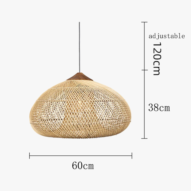 Suspension vintage d'Asie du Sud-Est Lampes en rotin de haute qualité Salle à manger Restaurant Cuisine Luminaires Loft Luminaires